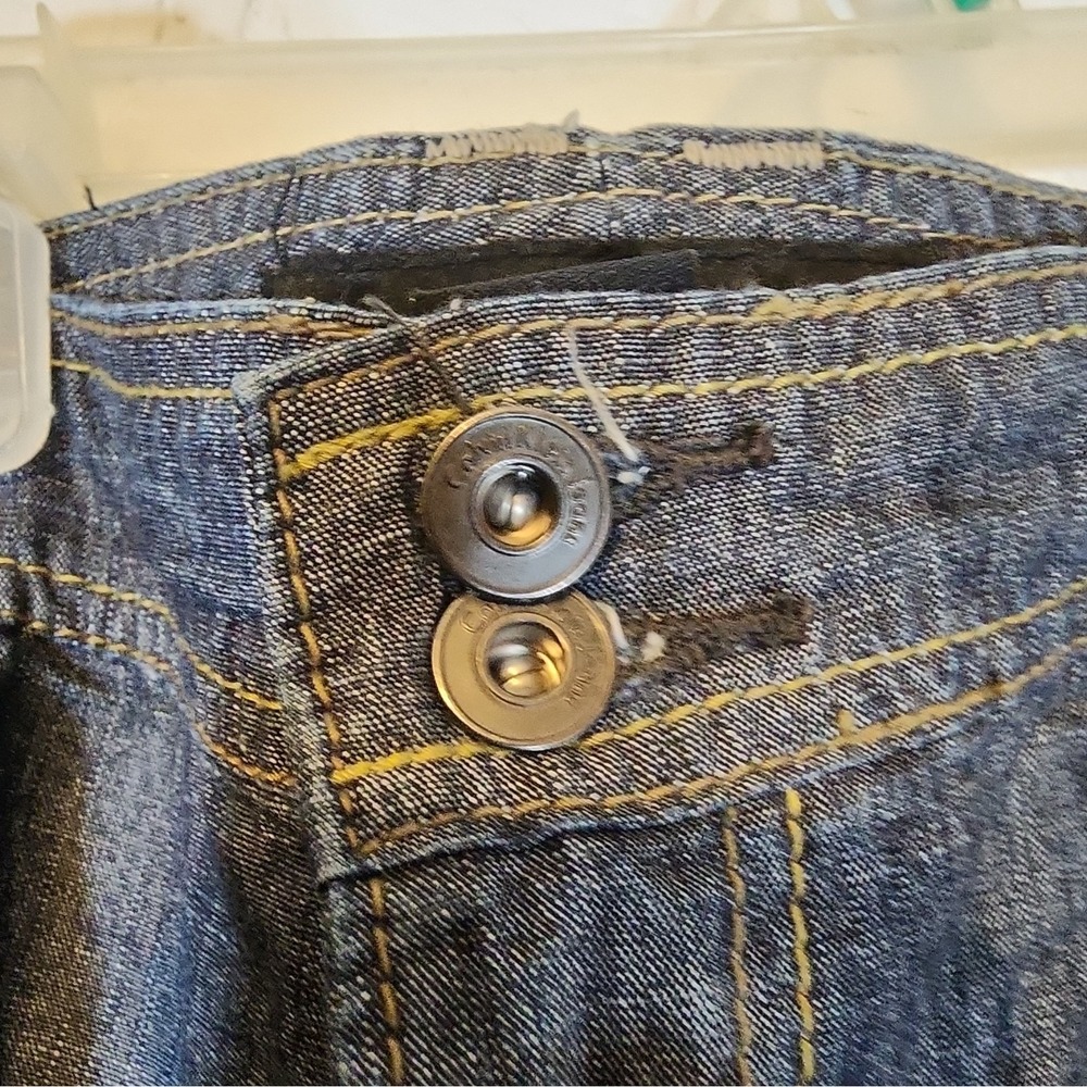 Calvin Klein Utility Cargo Capris Women's 16W Dark Blue Denim - Picture 6 of 10